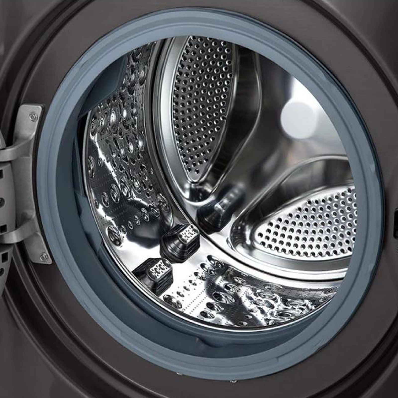LG 15/8 kg 5 Star Fully Automatic Front Load Washer Dryer(FHD1508STB.ABLQEIL, AI Direct Drive, Black VCM)