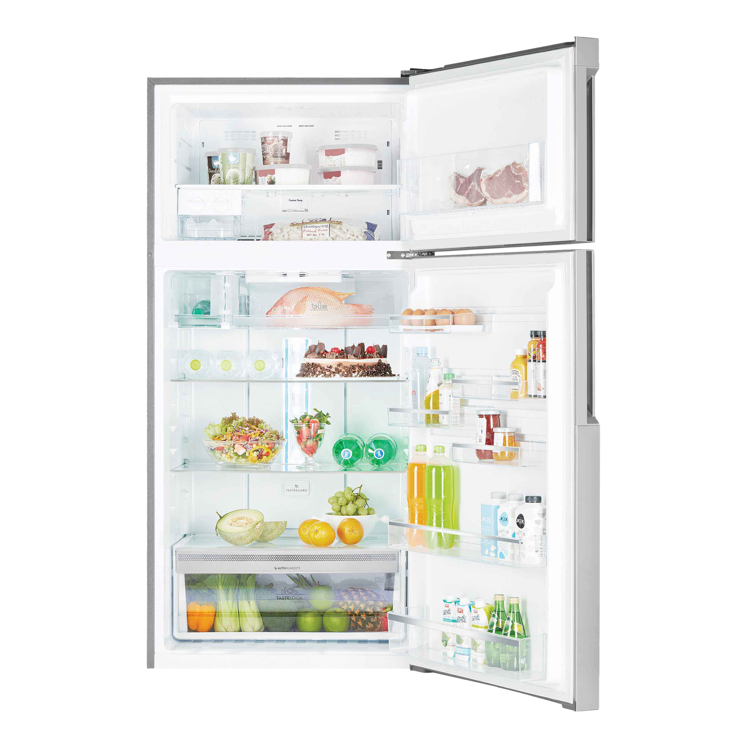 Electrolux UltimateTaste 500 537 Litres 1 Star Frost Free Double Door Refrigerator with Door Alarm (ETE5700C-A, Arctic Silver Steel)