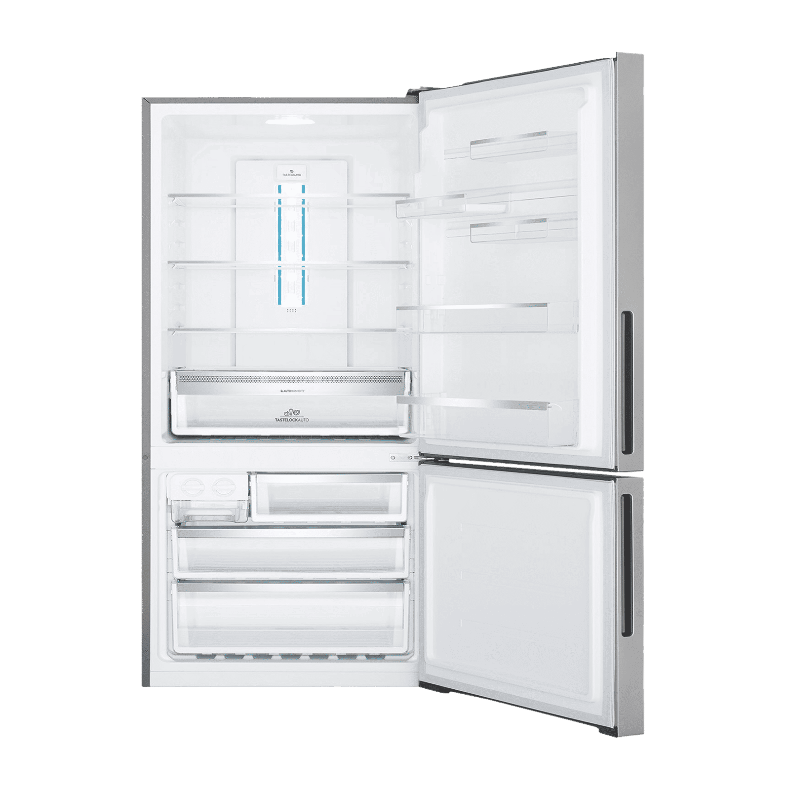 Electrolux UltimateTaste 500 496 Litres 2 Star Frost Free Double Door Bottom Mount Refrigerator with Door Alarm (EBE5302C-S, Stainless Steel)
