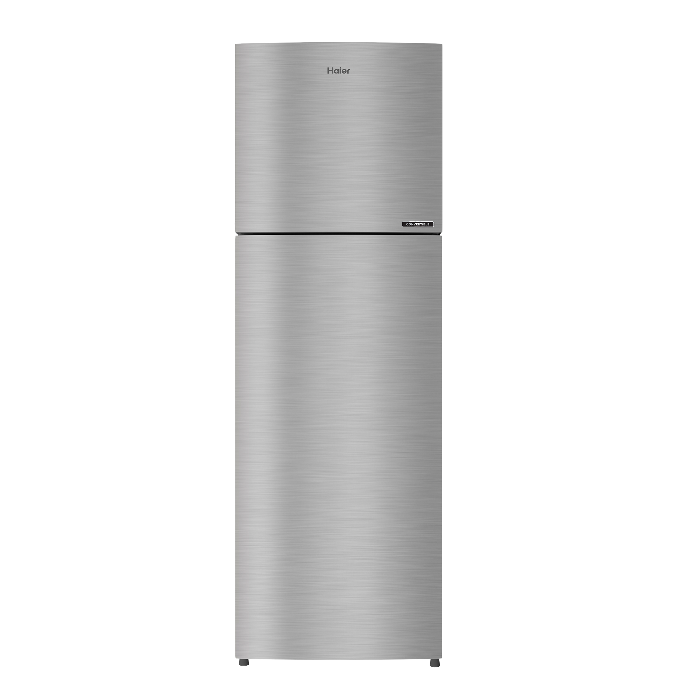 Haier 268 Litres 2 Star Frost Free Double Door Convertible Refrigerator with Turbo Icing (HRF-3182BIS-P, Inox Steel)