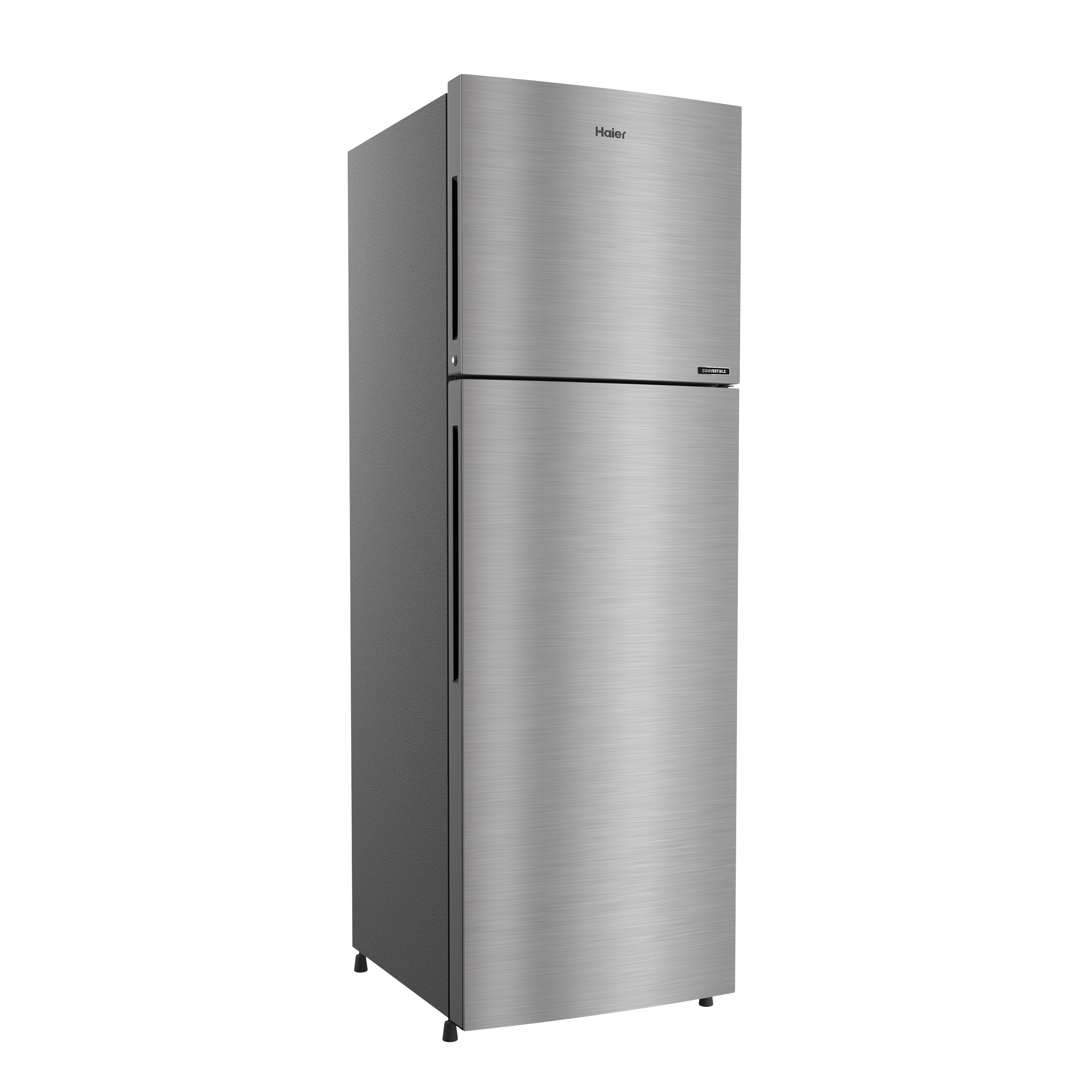 Haier 268 Litres 2 Star Frost Free Double Door Convertible Refrigerator with Turbo Icing (HRF-3182BIS-P, Inox Steel)