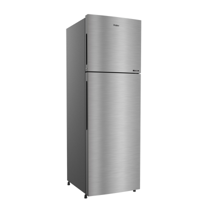 Haier 268 Litres 2 Star Frost Free Double Door Convertible Refrigerator with Turbo Icing (HRF-3182BIS-P, Inox Steel)