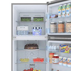 Haier 268 Litres 2 Star Frost Free Double Door Convertible Refrigerator with Turbo Icing (HRF-3182BIS-P, Inox Steel)