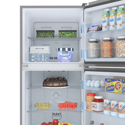 Haier 268 Litres 2 Star Frost Free Double Door Convertible Refrigerator with Turbo Icing (HRF-3182BIS-P, Inox Steel)