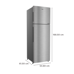 Haier 268 Litres 2 Star Frost Free Double Door Convertible Refrigerator with Turbo Icing (HRF-3182BIS-P, Inox Steel)