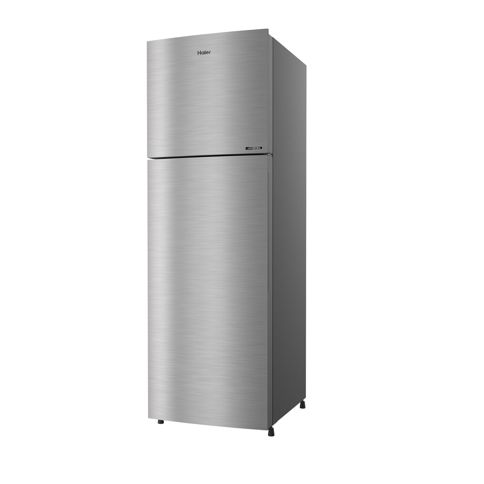 Haier 268 Litres 2 Star Frost Free Double Door Convertible Refrigerator with Turbo Icing (HRF-3182BIS-P, Inox Steel)