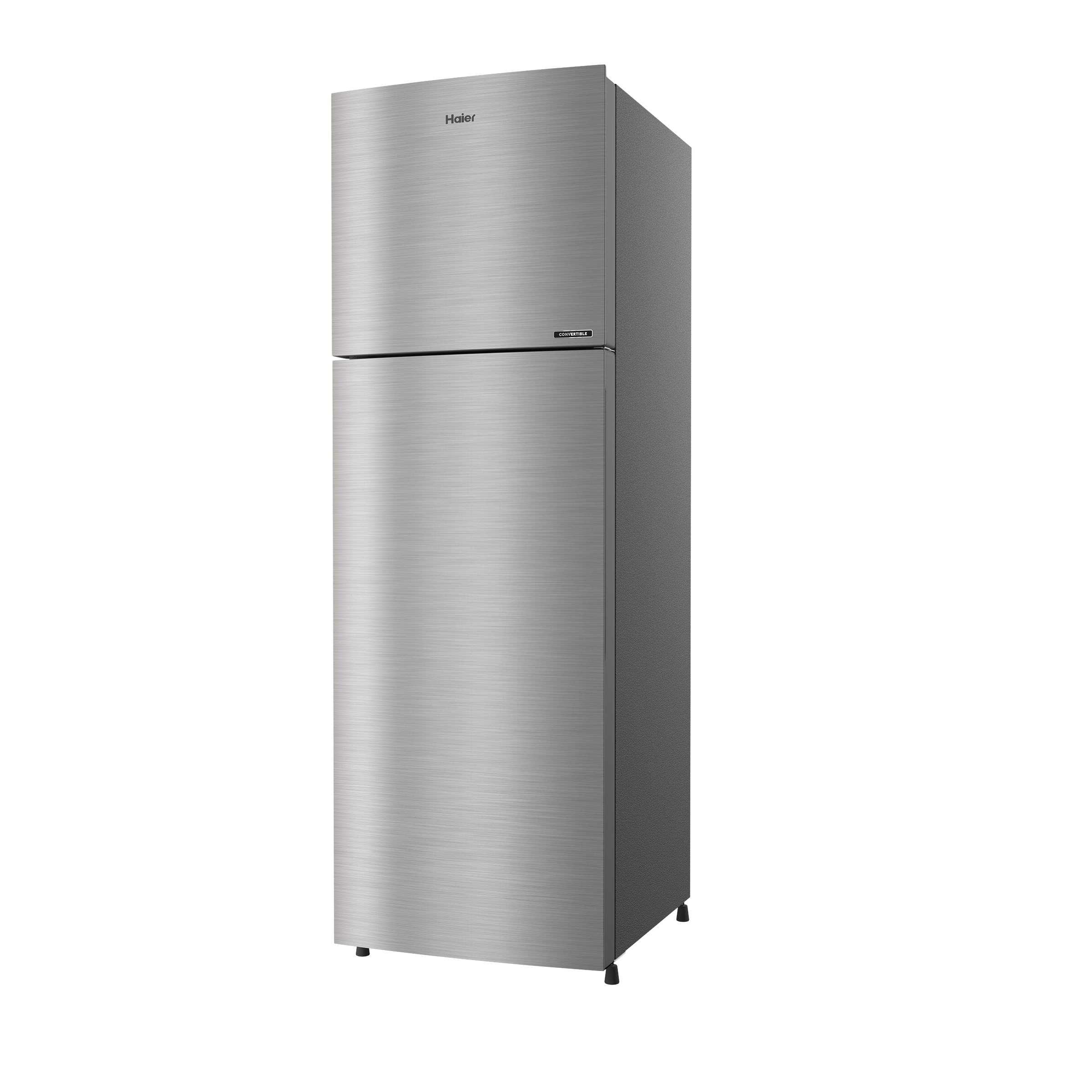 Haier 268 Litres 2 Star Frost Free Double Door Convertible Refrigerator with Turbo Icing (HRF-3182BIS-P, Inox Steel)