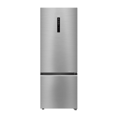 Haier 325 Litres 3 Star Frost Free Double Door Bottom Mount Convertible Refrigerator with Triple Inverter Technology (HRB-3753BBS-P, Brushline Silver)