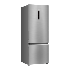 Haier 325 Litres 3 Star Frost Free Double Door Bottom Mount Convertible Refrigerator with Triple Inverter Technology (HRB-3753BBS-P, Brushline Silver)