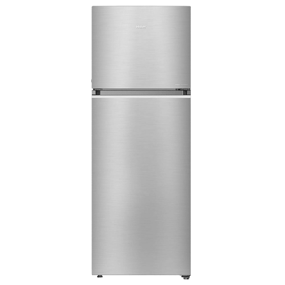 Haier 328 Litres 3 Star Frost Free Double Door Convertible Refrigerator with Triple Inverter Technology (HRF-3783BIS-P, Inox Steel)