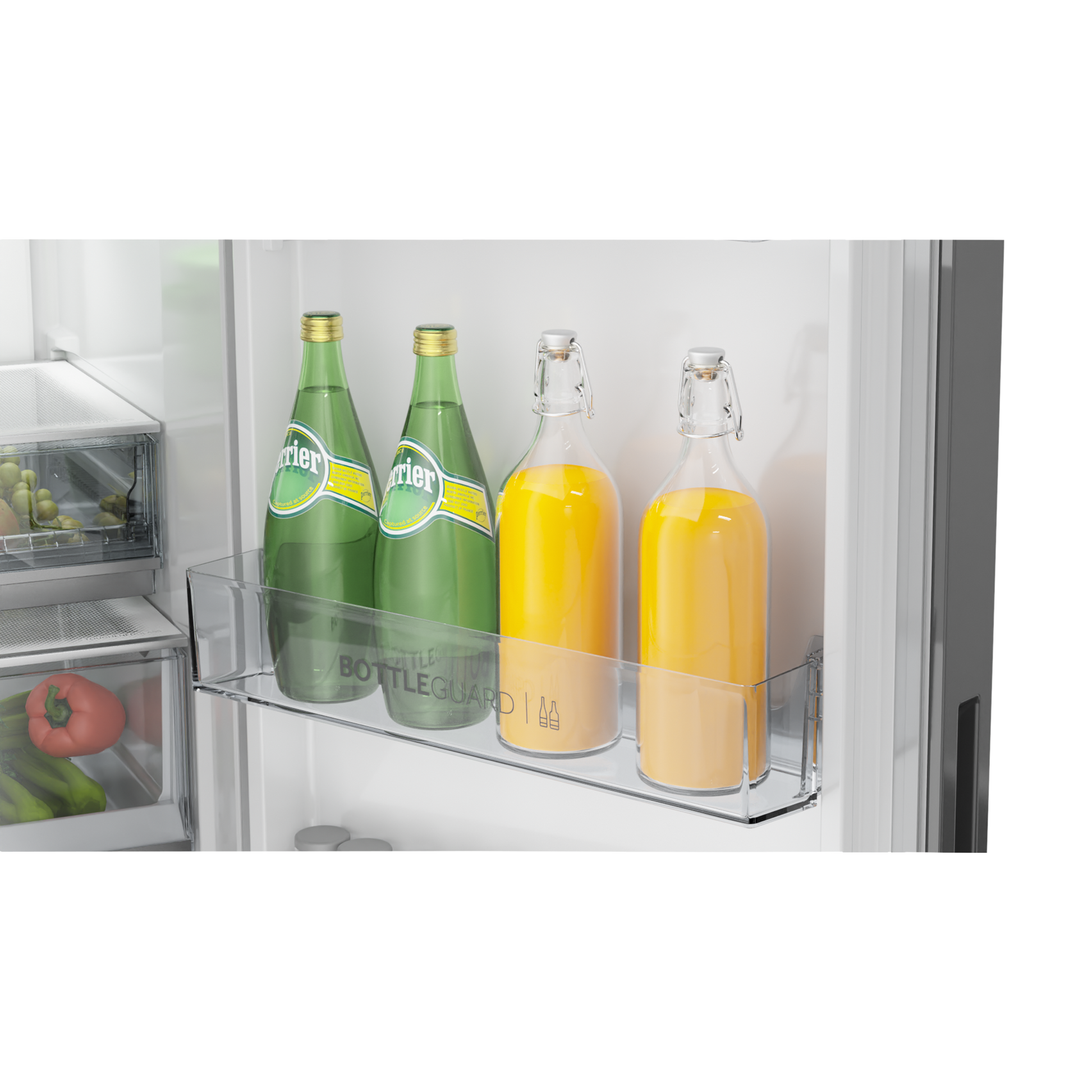 Haier 328 Litres 3 Star Frost Free Double Door Convertible Refrigerator with Triple Inverter Technology (HRF-3783BIS-P, Inox Steel)