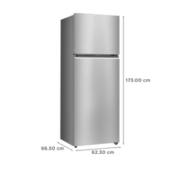 Haier 358 Litres 3 Star Frost Free Double Door Convertible Refrigerator with Triple Inverter Technology (HRF-4083BIS-P, Inox Steel)