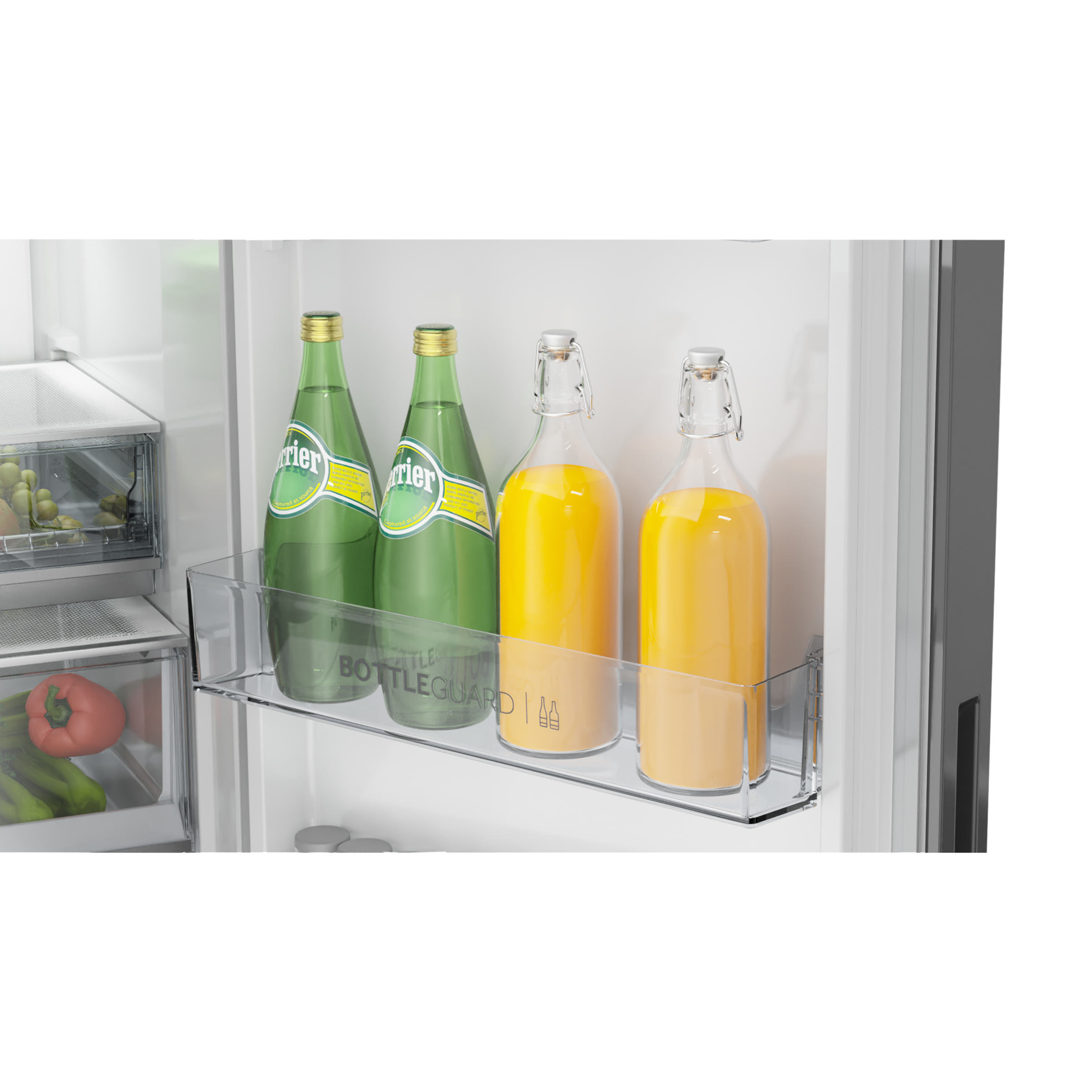 Haier 358 Litres 3 Star Frost Free Double Door Convertible Refrigerator with Triple Inverter Technology (HRF-4083BIS-P, Inox Steel)