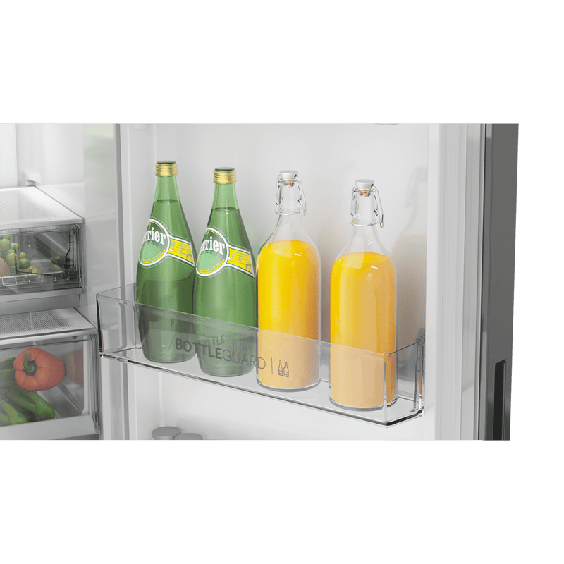 Haier 445 Litres 2 Star Frost Free Double Door Bottom Mount Convertible Refrigerator with Triple Inverter Technology (HRB-4952BIS-P, Inox Steel)