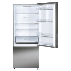 Haier 445 Litres 2 Star Frost Free Double Door Bottom Mount Convertible Refrigerator with Triple Inverter Technology (HRB-4952BIS-P, Inox Steel)