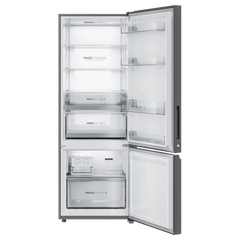 Haier 445 Litres 2 Star Frost Free Double Door Bottom Mount Convertible Refrigerator with Triple Inverter Technology (HRB-4952CKG-P, Black Glass)