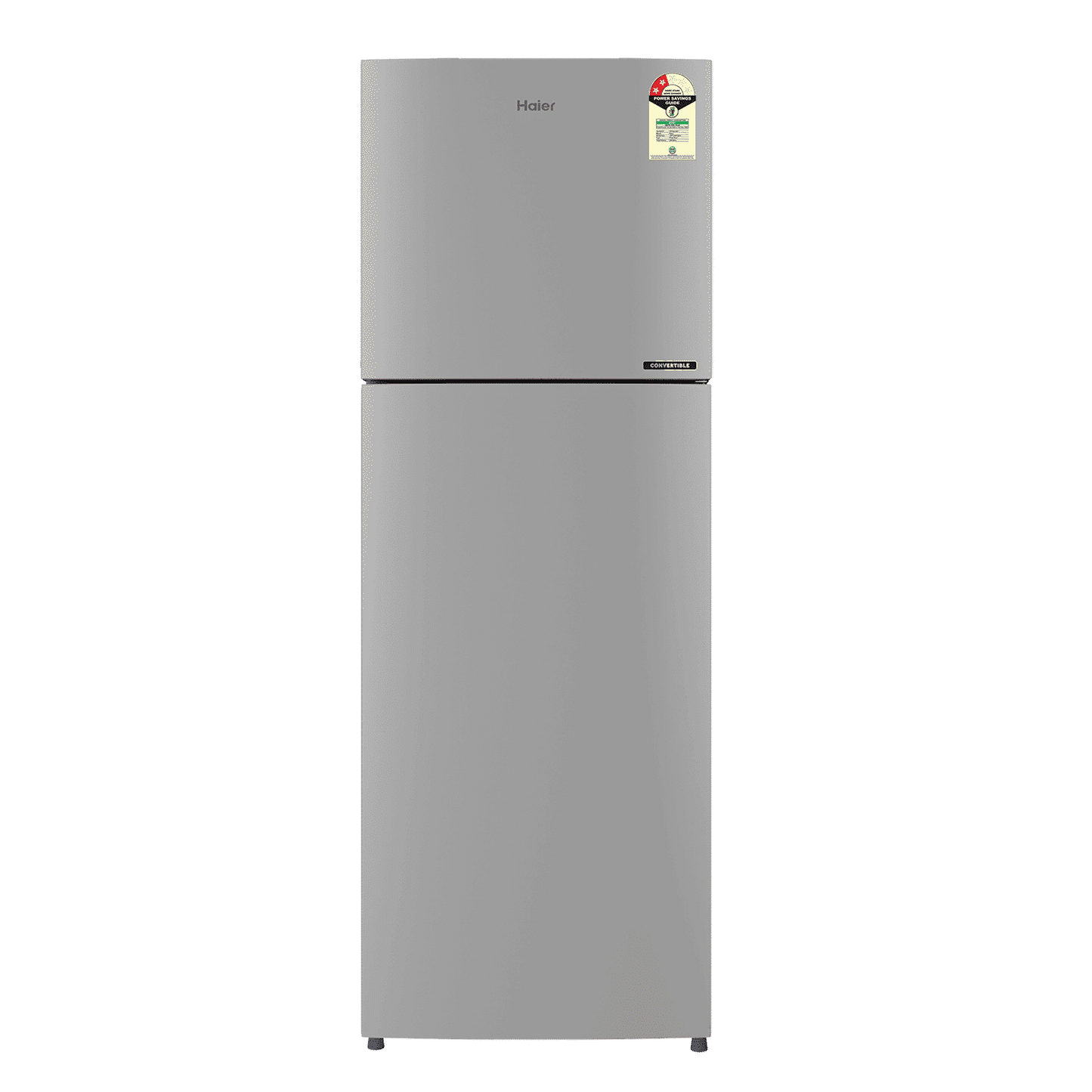 Haier 240 Litres 2 Star Frost Free Double Door Convertible Refrigerator with Turbo Icing (HRF-2902BMS-P, Moon Silver)