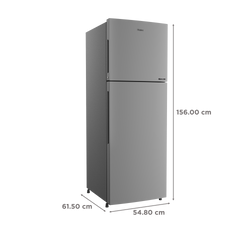 Haier 240 Litres 2 Star Frost Free Double Door Convertible Refrigerator with Turbo Icing (HRF-2902BMS-P, Moon Silver)