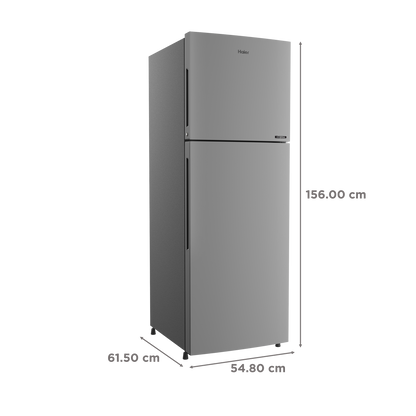 Haier 240 Litres 2 Star Frost Free Double Door Convertible Refrigerator with Turbo Icing (HRF-2902BMS-P, Moon Silver)