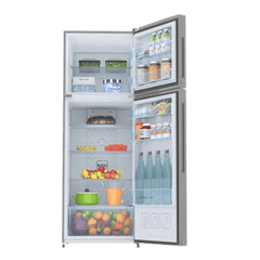 Haier 240 Litres 2 Star Frost Free Double Door Convertible Refrigerator with Turbo Icing (HRF-2902BMS-P, Moon Silver)