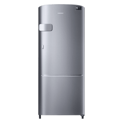 SAMSUNG Stylish Grande 183 Litres3 Star Direct Cool Single Door Refrigerator with Anti Bacterial Gasket (RR20C2Y23S8/HL, Elegant Inox)