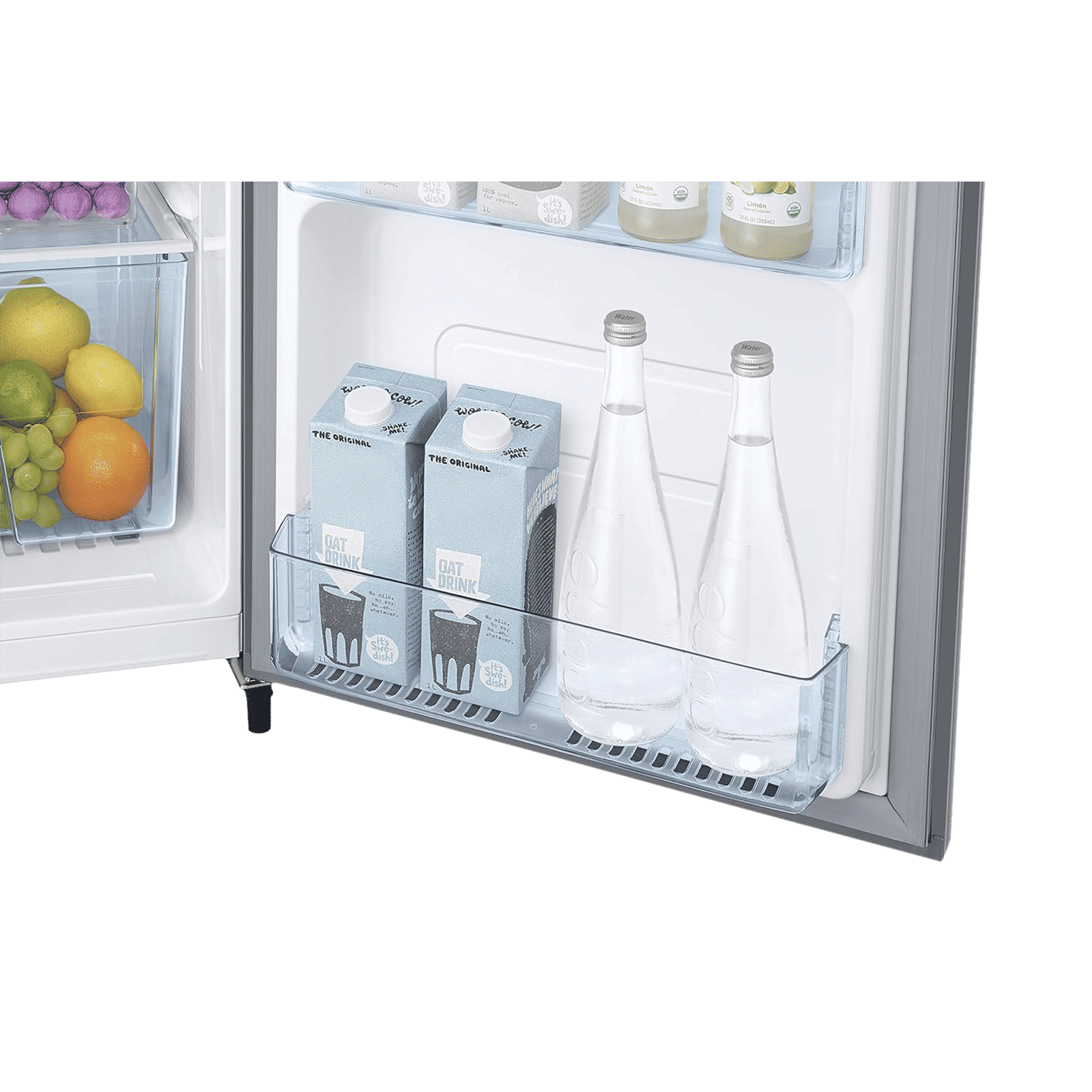 SAMSUNG Stylish Grande 183 Litres3 Star Direct Cool Single Door Refrigerator with Anti Bacterial Gasket (RR20C2Y23S8/HL, Elegant Inox)