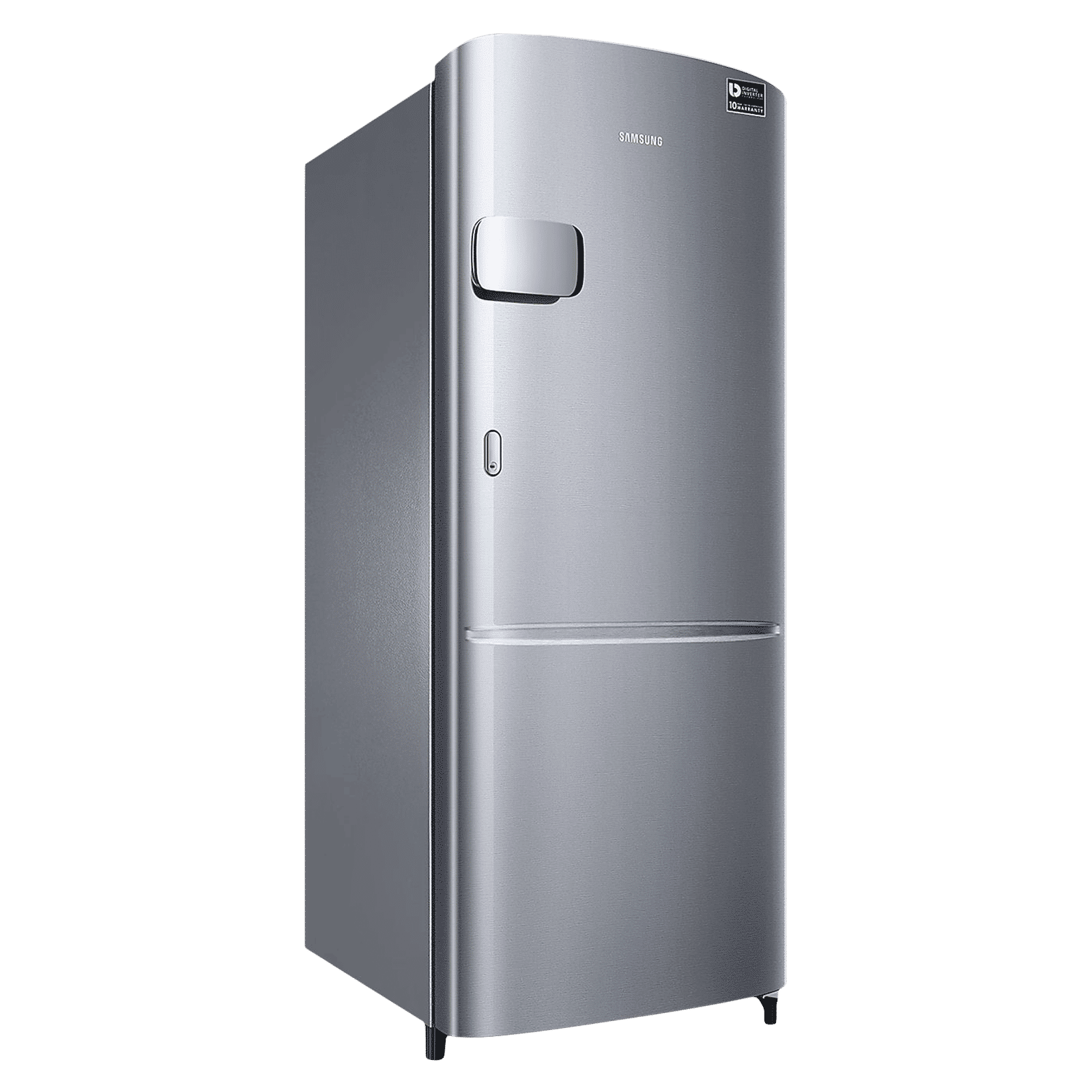 SAMSUNG Stylish Grande 183 Litres3 Star Direct Cool Single Door Refrigerator with Anti Bacterial Gasket (RR20C2Y23S8/HL, Elegant Inox)