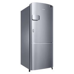 SAMSUNG Stylish Grande 183 Litres3 Star Direct Cool Single Door Refrigerator with Anti Bacterial Gasket (RR20C2Y23S8/HL, Elegant Inox)
