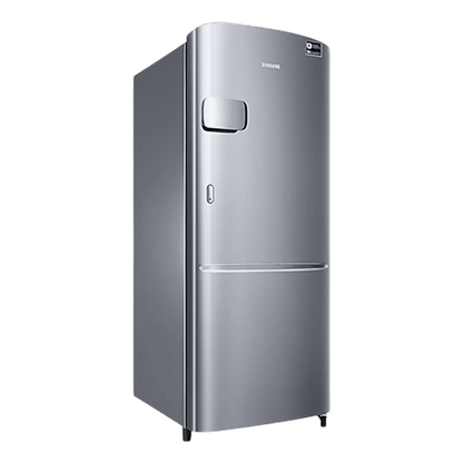 SAMSUNG Stylish Grande 183 Litres3 Star Direct Cool Single Door Refrigerator with Anti Bacterial Gasket (RR20C2Y23S8/HL, Elegant Inox)