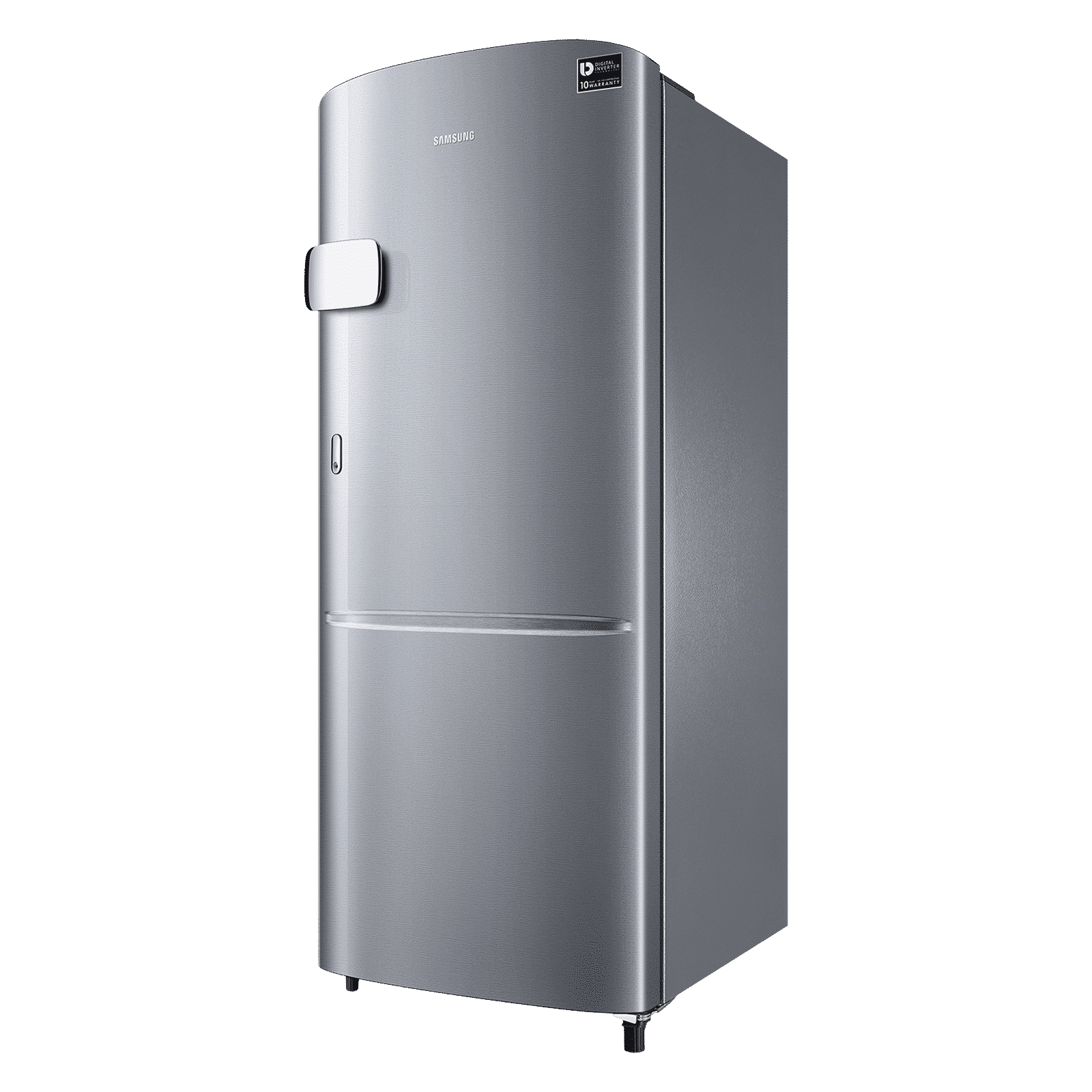 SAMSUNG Stylish Grande 183 Litres3 Star Direct Cool Single Door Refrigerator with Anti Bacterial Gasket (RR20C2Y23S8/HL, Elegant Inox)