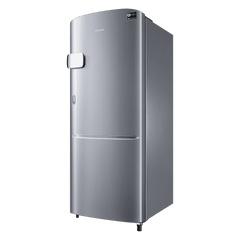 SAMSUNG Stylish Grande 183 Litres3 Star Direct Cool Single Door Refrigerator with Anti Bacterial Gasket (RR20C2Y23S8/HL, Elegant Inox)