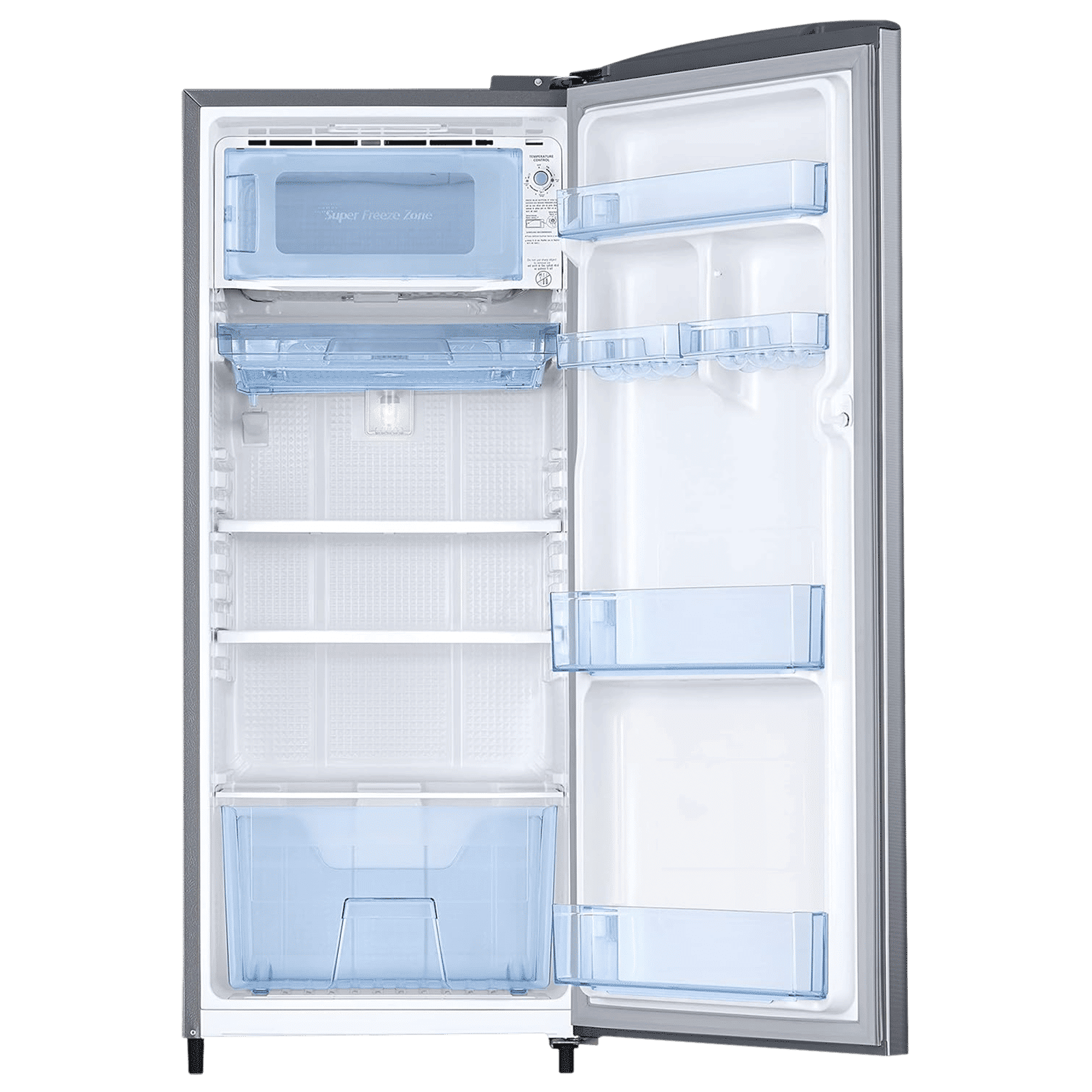 SAMSUNG Stylish Grande 183 Litres3 Star Direct Cool Single Door Refrigerator with Anti Bacterial Gasket (RR20C2Y23S8/HL, Elegant Inox)