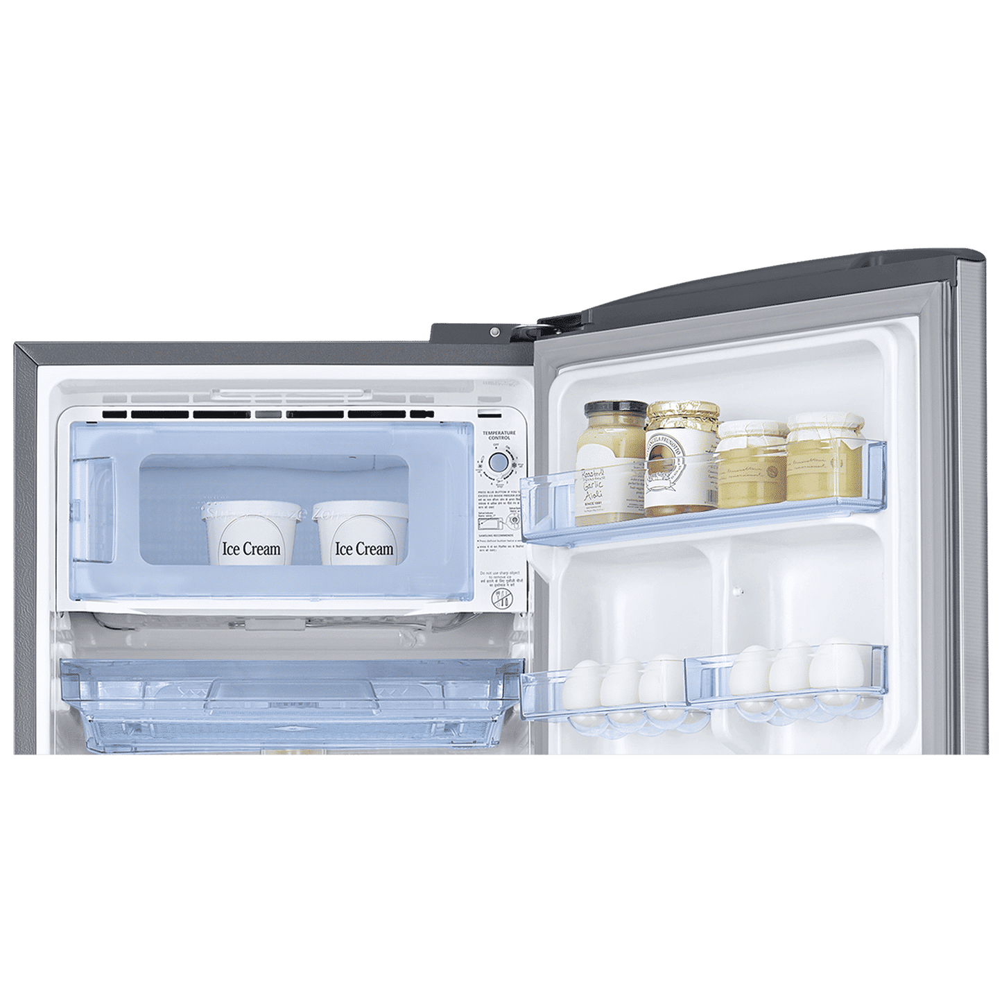 SAMSUNG Stylish Grande 183 Litres3 Star Direct Cool Single Door Refrigerator with Anti Bacterial Gasket (RR20C2Y23S8/HL, Elegant Inox)