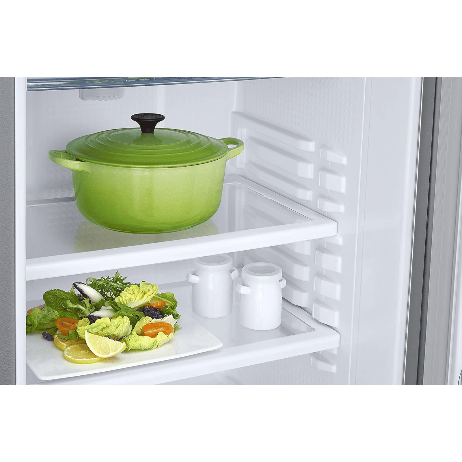 SAMSUNG Stylish Grande 183 Litres3 Star Direct Cool Single Door Refrigerator with Anti Bacterial Gasket (RR20C2Y23S8/HL, Elegant Inox)