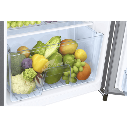 SAMSUNG Stylish Grande 183 Litres3 Star Direct Cool Single Door Refrigerator with Anti Bacterial Gasket (RR20C2Y23S8/HL, Elegant Inox)