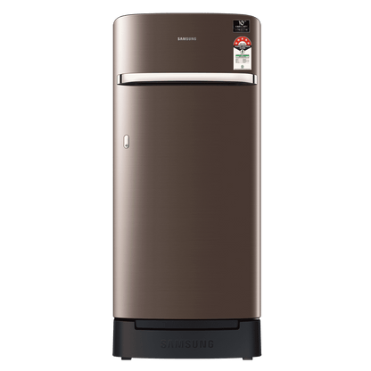 SAMSUNG Horizontal Curve 189 Litres 5 Star Direct Cool Single Door Refrigerator with Anti Bacterial Gasket (RR21C2H25DX/HL, Luxe Brown)