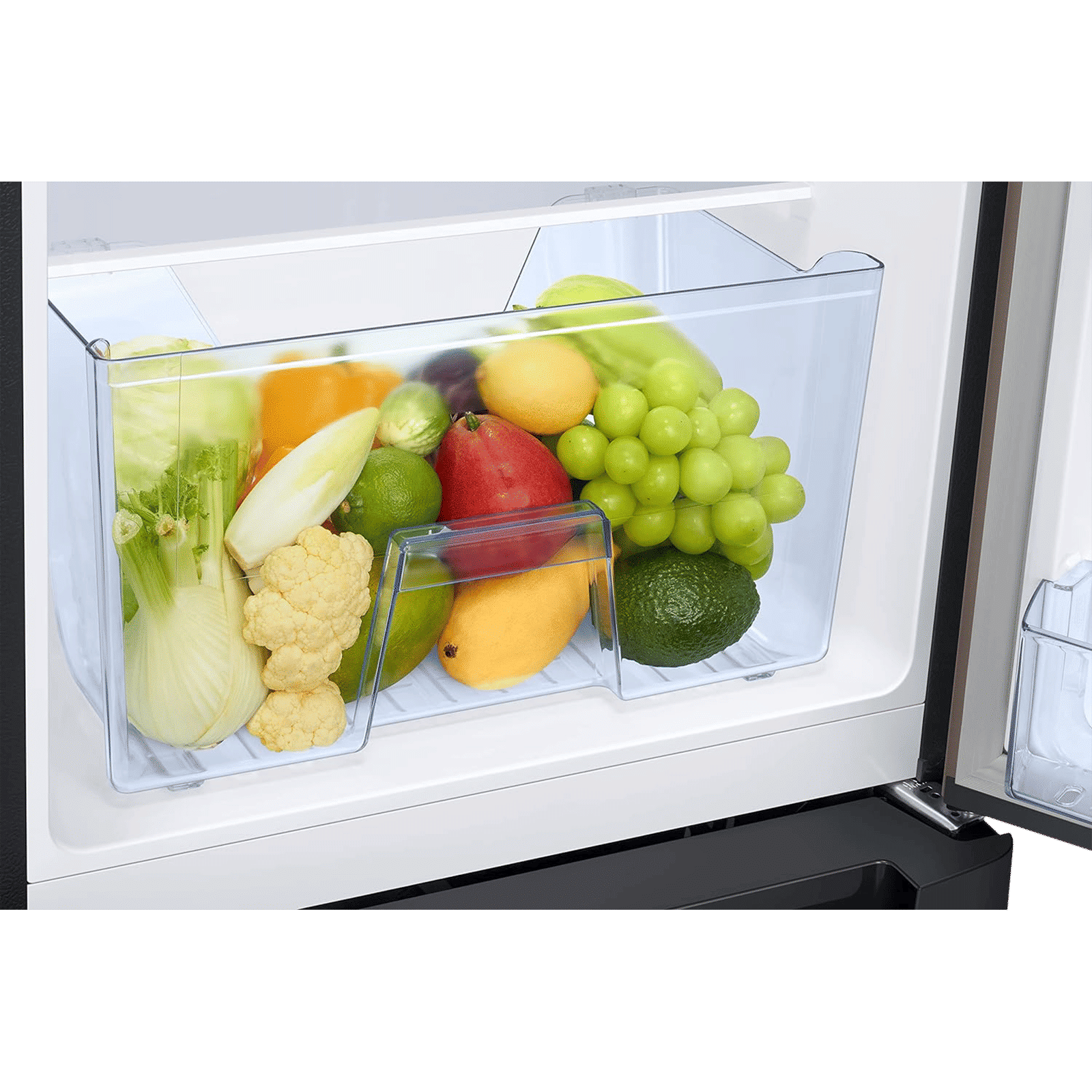 SAMSUNG Horizontal Curve 189 Litres 5 Star Direct Cool Single Door Refrigerator with Anti Bacterial Gasket (RR21C2H25DX/HL, Luxe Brown)