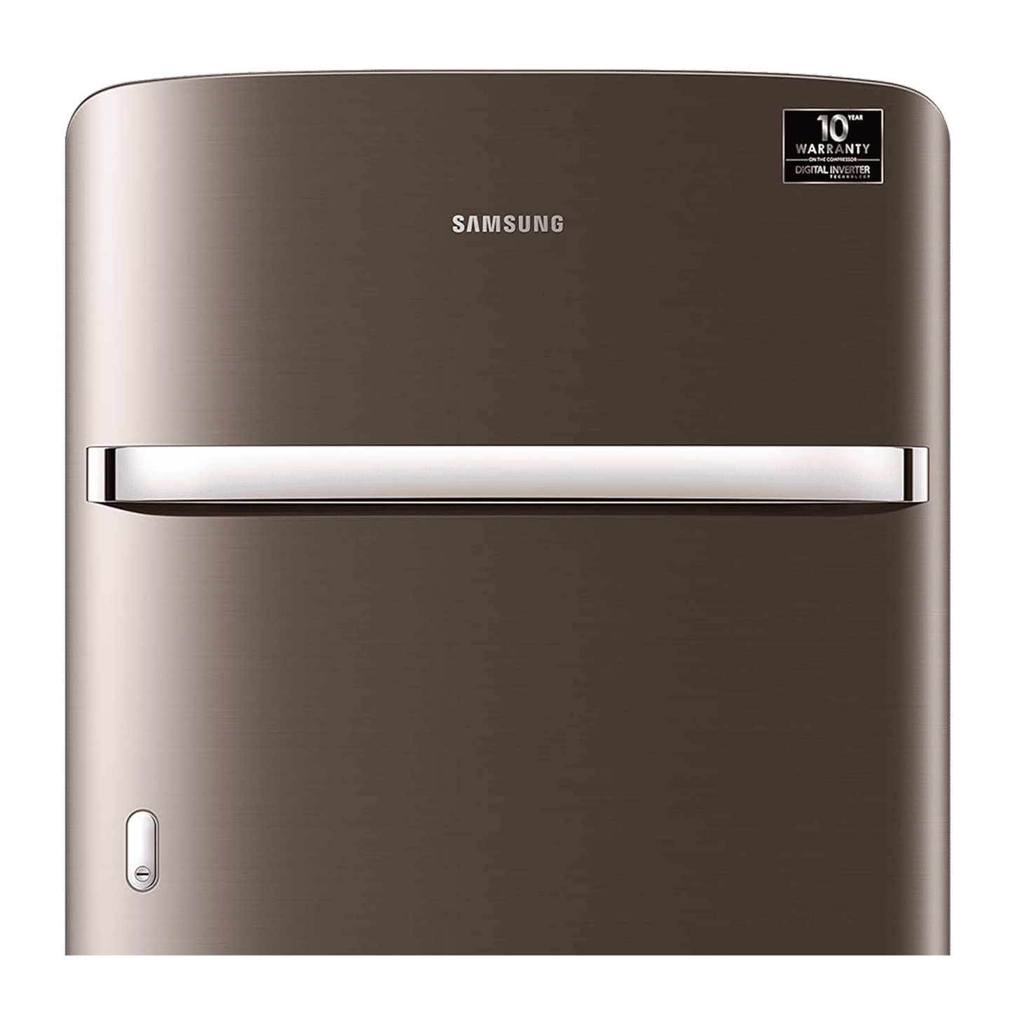 SAMSUNG Horizontal Curve 189 Litres 5 Star Direct Cool Single Door Refrigerator with Anti Bacterial Gasket (RR21C2H25DX/HL, Luxe Brown)