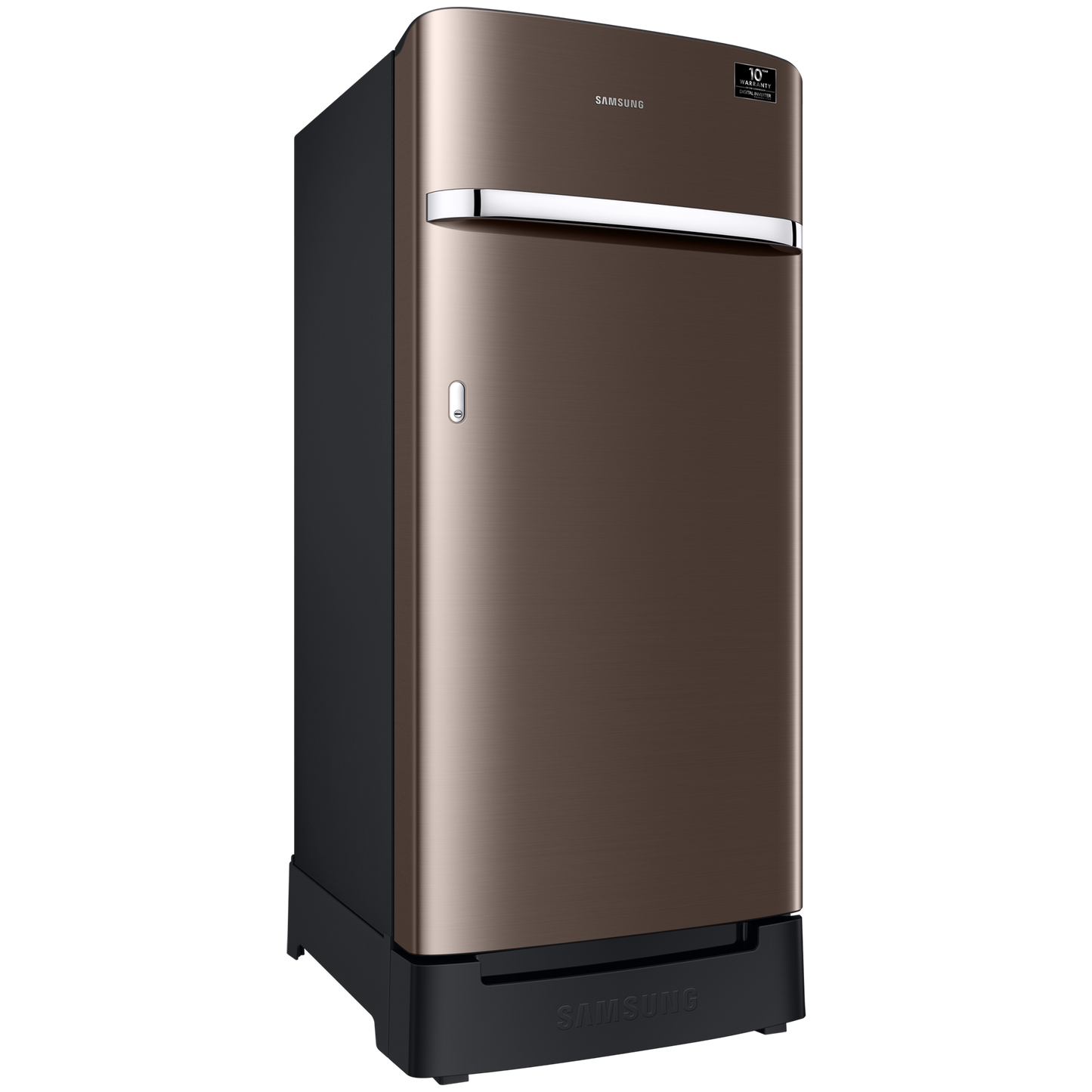 SAMSUNG Horizontal Curve 189 Litres 5 Star Direct Cool Single Door Refrigerator with Anti Bacterial Gasket (RR21C2H25DX/HL, Luxe Brown)