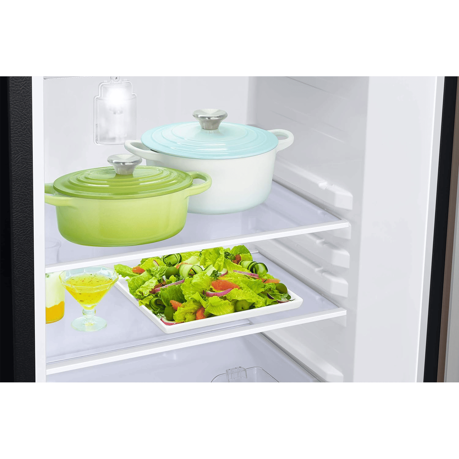 SAMSUNG Horizontal Curve 189 Litres 5 Star Direct Cool Single Door Refrigerator with Anti Bacterial Gasket (RR21C2H25DX/HL, Luxe Brown)