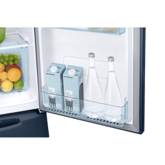 SAMSUNG Stylish Grande 223 Litres3 Star Direct Cool Single Door Refrigerator with Base Stand Drawer (RR24C2823CU/NL, Camellia Blue)