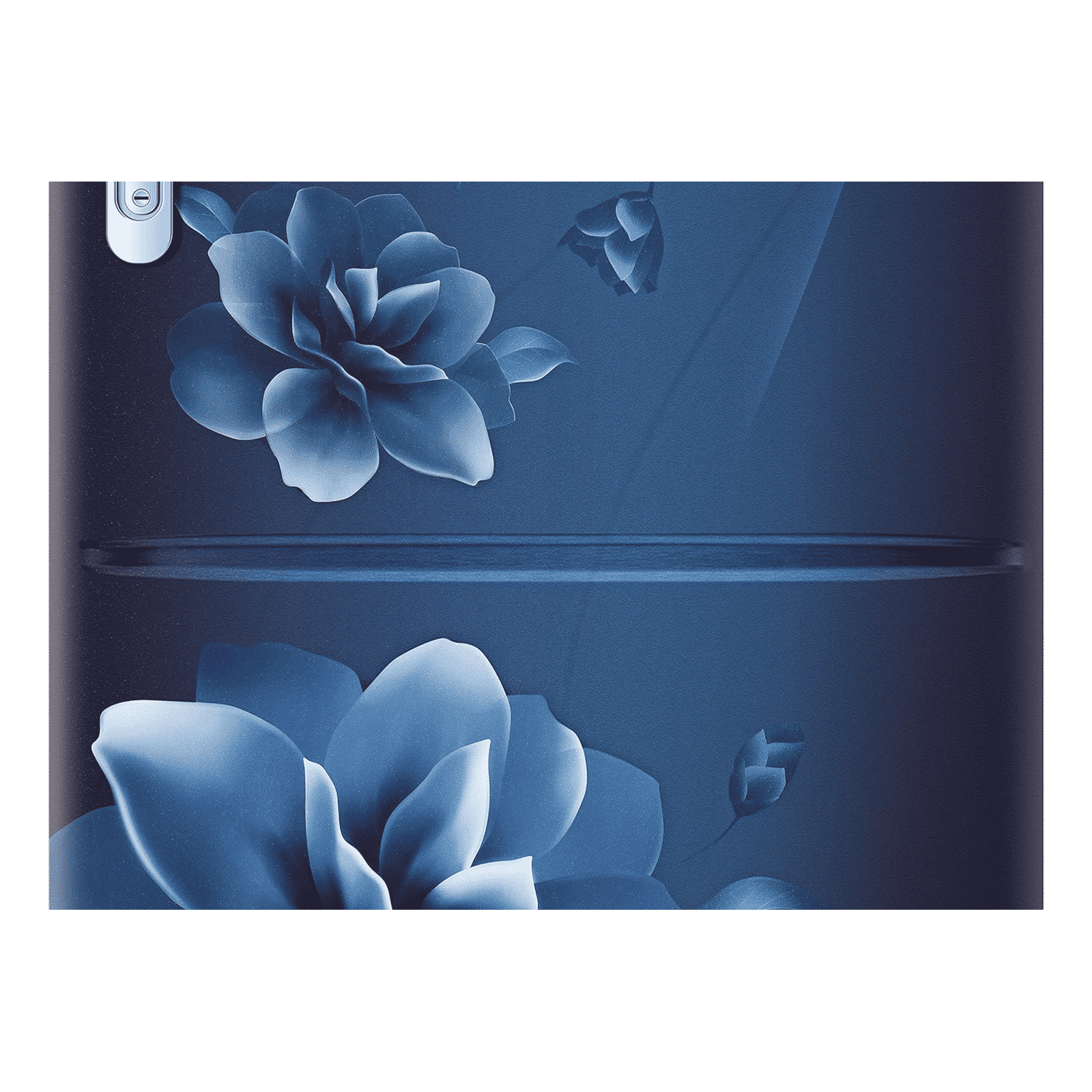 SAMSUNG Stylish Grande 223 Litres3 Star Direct Cool Single Door Refrigerator with Base Stand Drawer (RR24C2823CU/NL, Camellia Blue)