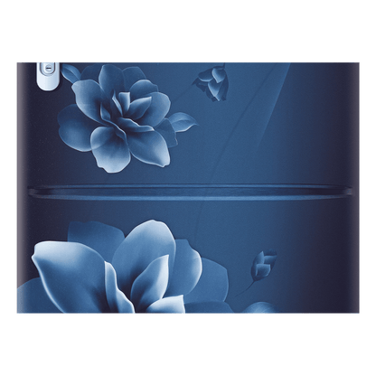 SAMSUNG Stylish Grande 223 Litres3 Star Direct Cool Single Door Refrigerator with Base Stand Drawer (RR24C2823CU/NL, Camellia Blue)