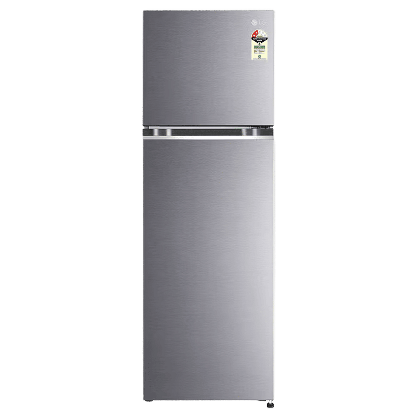 LG 272 Litres 2 Star Frost Free Double Door Refrigerator with Smart Diagnosis (GL-N312SDSY, Dazzle Steel)