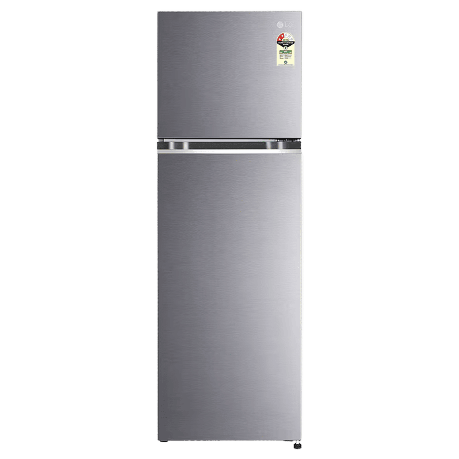 LG 272 Litres 2 Star Frost Free Double Door Refrigerator with Smart Diagnosis (GL-N312SDSY, Dazzle Steel)