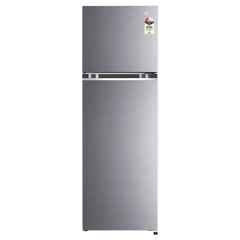 LG 272 Litres 2 Star Frost Free Double Door Refrigerator with Smart Diagnosis (GL-N312SDSY, Dazzle Steel)