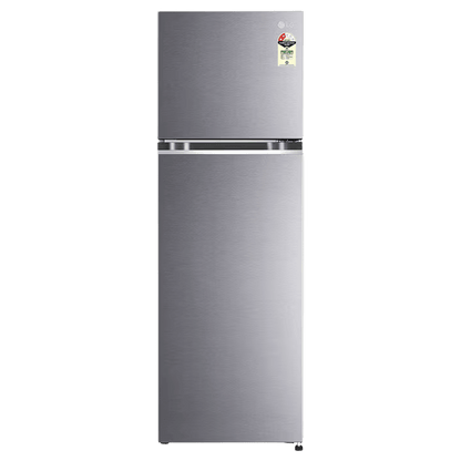 LG 272 Litres 2 Star Frost Free Double Door Refrigerator with Smart Diagnosis (GL-N312SDSY, Dazzle Steel)