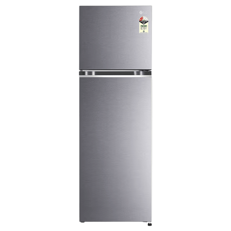 LG 272 Litres 2 Star Frost Free Double Door Refrigerator with Smart Diagnosis (GL-N312SDSY, Dazzle Steel)
