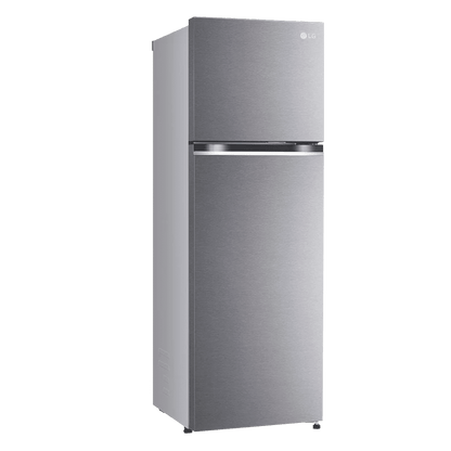 LG 272 Litres 2 Star Frost Free Double Door Refrigerator with Smart Diagnosis (GL-N312SDSY, Dazzle Steel)