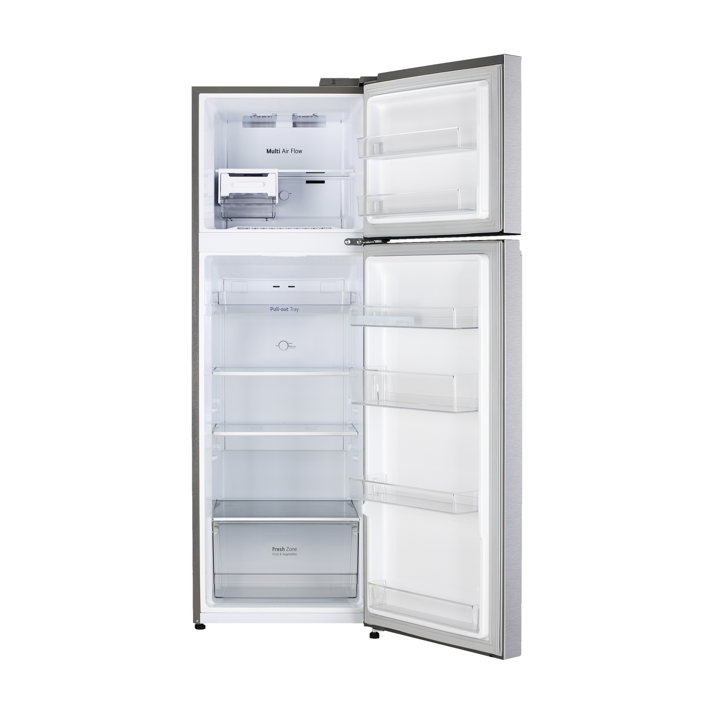 LG 272 Litres 2 Star Frost Free Double Door Refrigerator with Smart Diagnosis (GL-N312SDSY, Dazzle Steel)